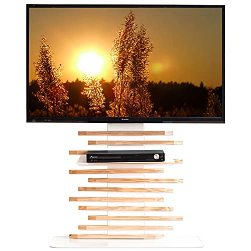 Amazon.co.jp: タンスのゲン テレビスタンド 天然木 震度7クリア 自立