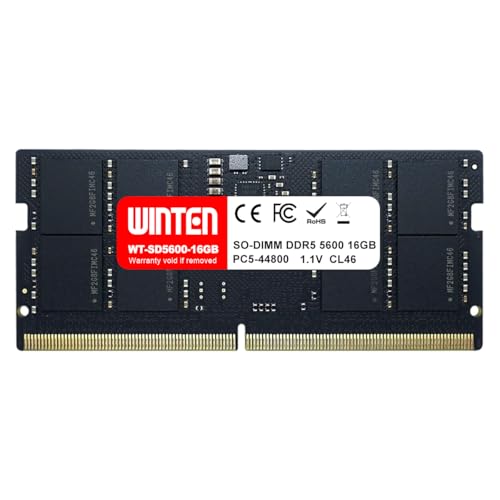 Amazon.co.jp: WINTEN ノートPC用 メモリ DDR5-5600 16GB 262Pin CL46