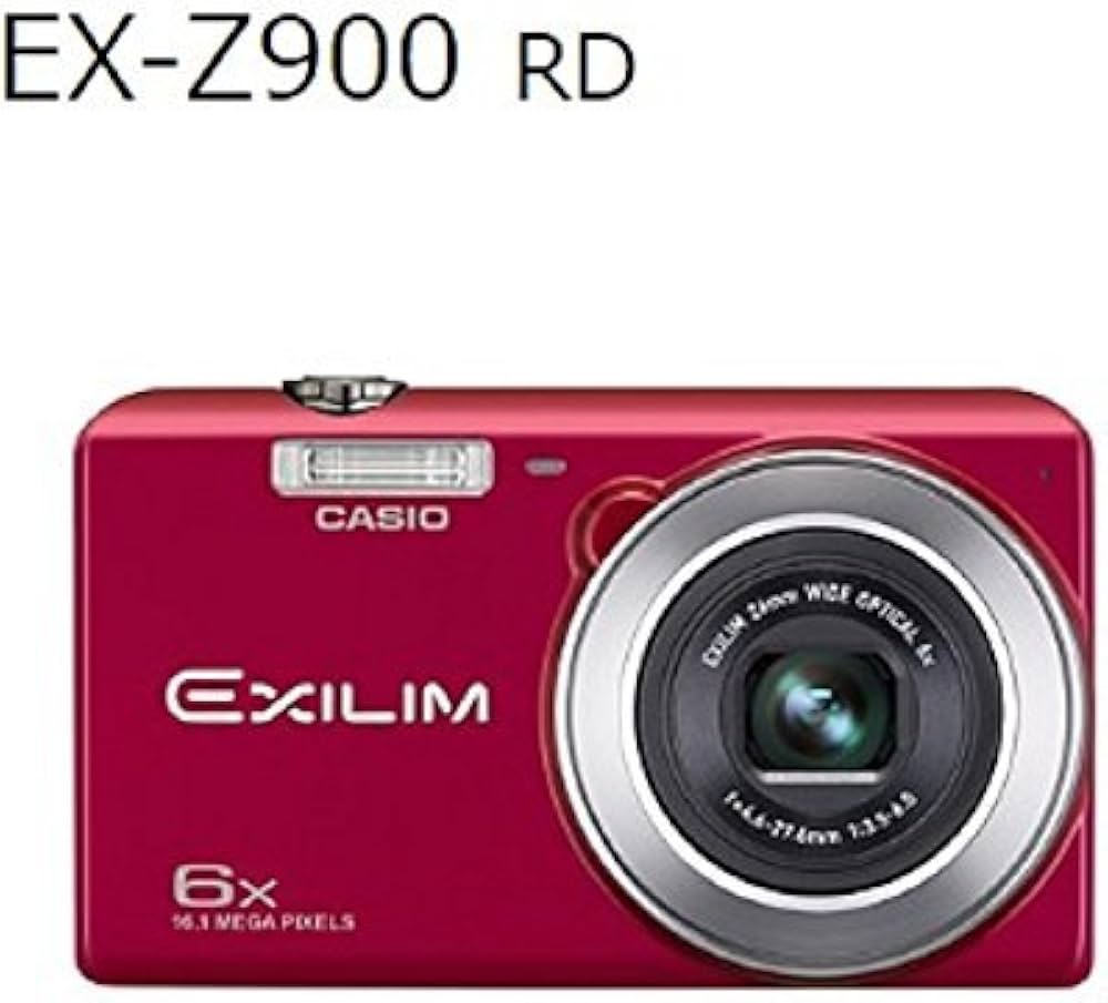 Amazon | CASIO(カシオ) デジタルカメラ EXCILIM レッド EX-Z900 RD