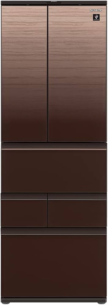 Amazon | シャープ 冷蔵庫 幅65cm 502L 観音開き SJ-GK50J-T