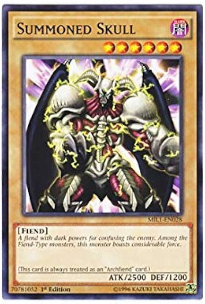 Amazon.co.jp: 遊戯王 英語版 MIL1-EN028 Summoned Skull デーモンの