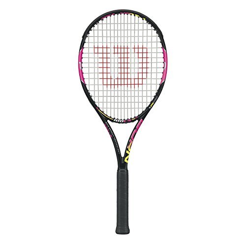 Amazon | Wilson Burn 100lsテニスラケット – ピンク、3グリップby