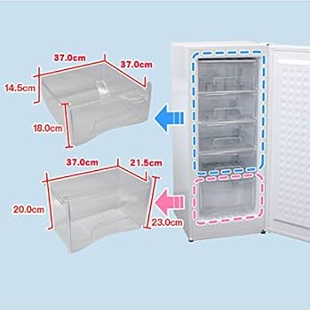 Amazon.co.jp: 前開き 冷凍ストッカー (冷凍庫) 1ドア(138L) RRS-T138
