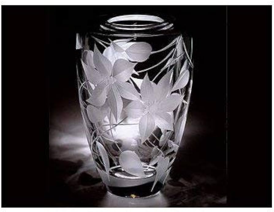 Amazon.co.jp: HOYA(ホヤ) クリスタル ガラス ベース 花の器 H24cm