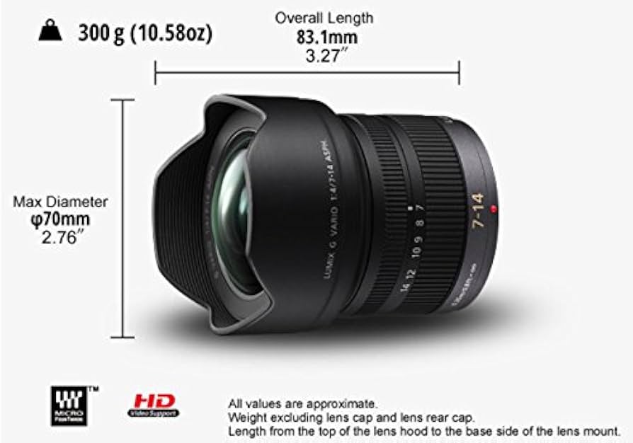 Amazon.com : PANASONIC LUMIX G VARIO LENS, 7-14MM, F4.0 ASPH