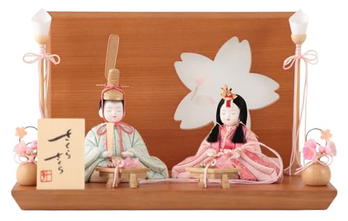 一秀作 雛人形 さくらさくら 平飾り金彩仕様 一秀作 雛人形