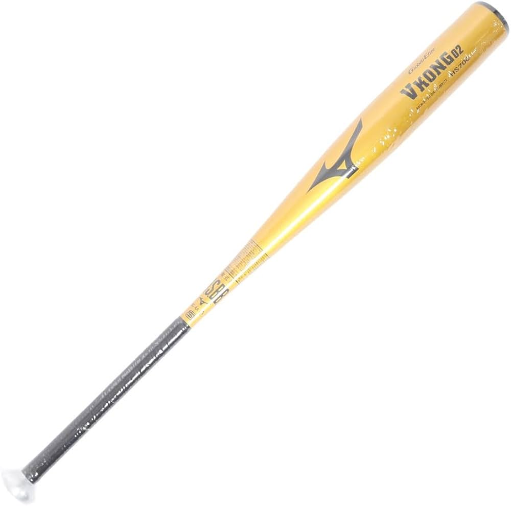 Amazon | MIZUNO 軟式用金属製 Vコング02 84cm(VKONG02) ゴールド 84