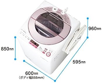 Amazon.co.jp: シャープ 全自動洗濯機 穴なし槽 8Kgタイプ ピンク ES