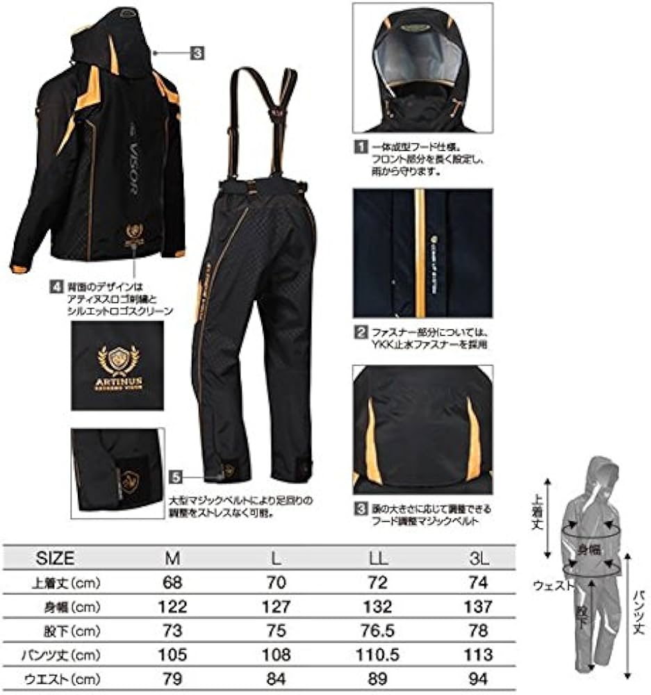 Amazon.co.jp: OWNER(オーナー) レインウェア コンビネーション