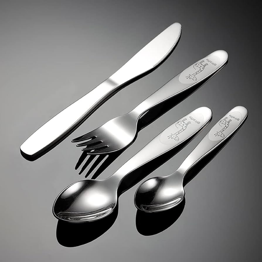 Amazon | TOTI 子供用 カトラリーセット ナイフ フォーク スプーン 4点