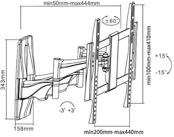 Amazon | STARPLATINUM テレビ壁掛け金具 TVセッターアドバンス PA114