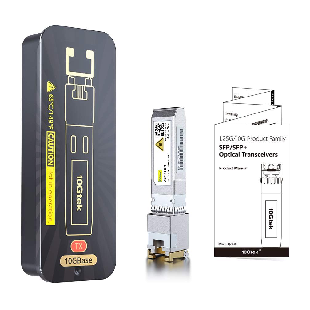Amazon.co.jp: 10Gtek 10GBase-T SFP+モジュール, 10G-T, 10Gカッパー