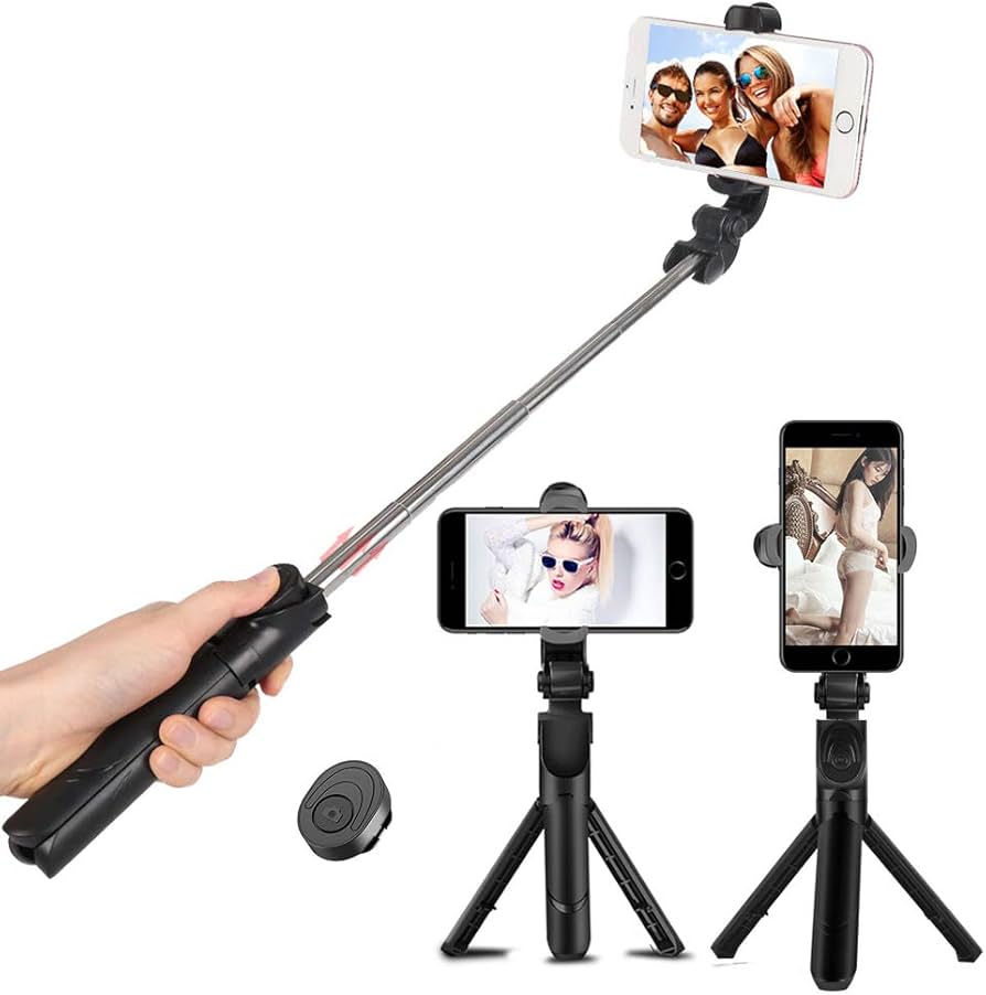 Amazon | 自撮り棒 bluetooth 無線 シャッターボタン付き スマホ