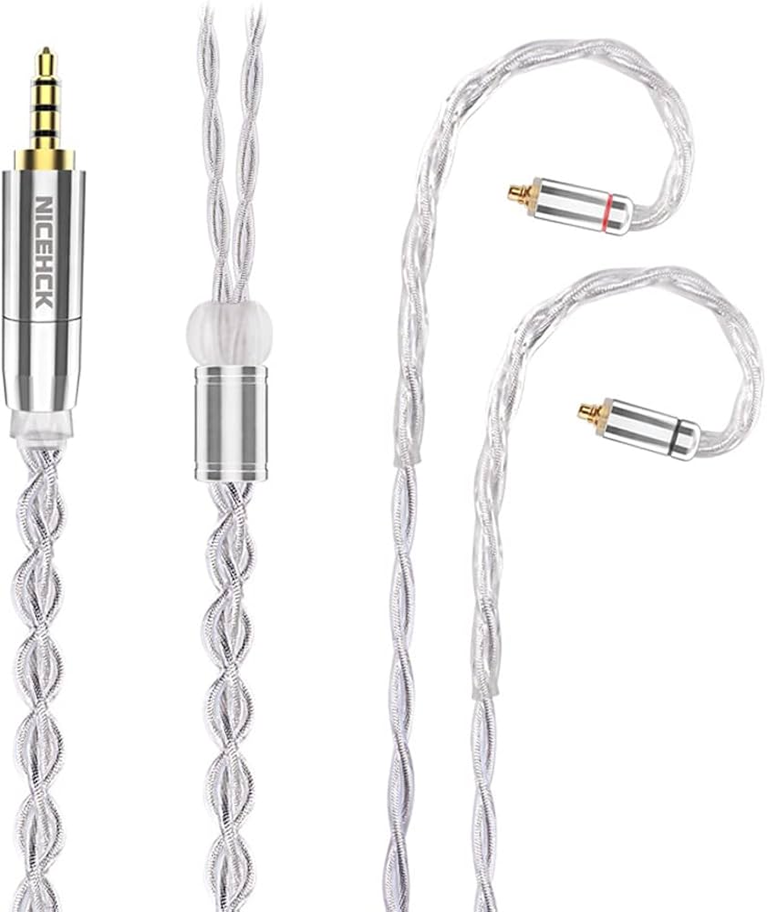 Amazon | NICEHCK SilverLoong イヤホンリケーブル 7N銀メッキ単結晶銅