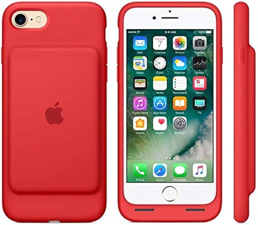 Apple iPhone 7 Smart Battery Case - Red, MN022AM/A: Buy Online at