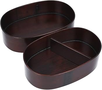 Amazon | 木曽桧 めんぱ 曲げわっぱ（大） 合わせ弁当箱 小判弁当 漆