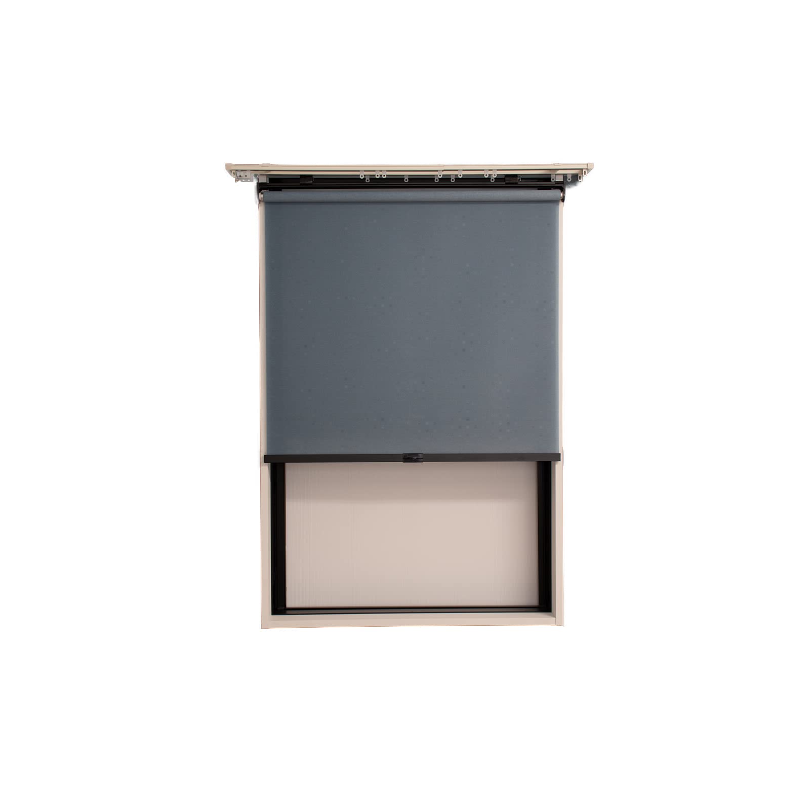 Amazon.co.jp: ロールスクリーン ブルー 幅90cm丈180cm カーテンレール