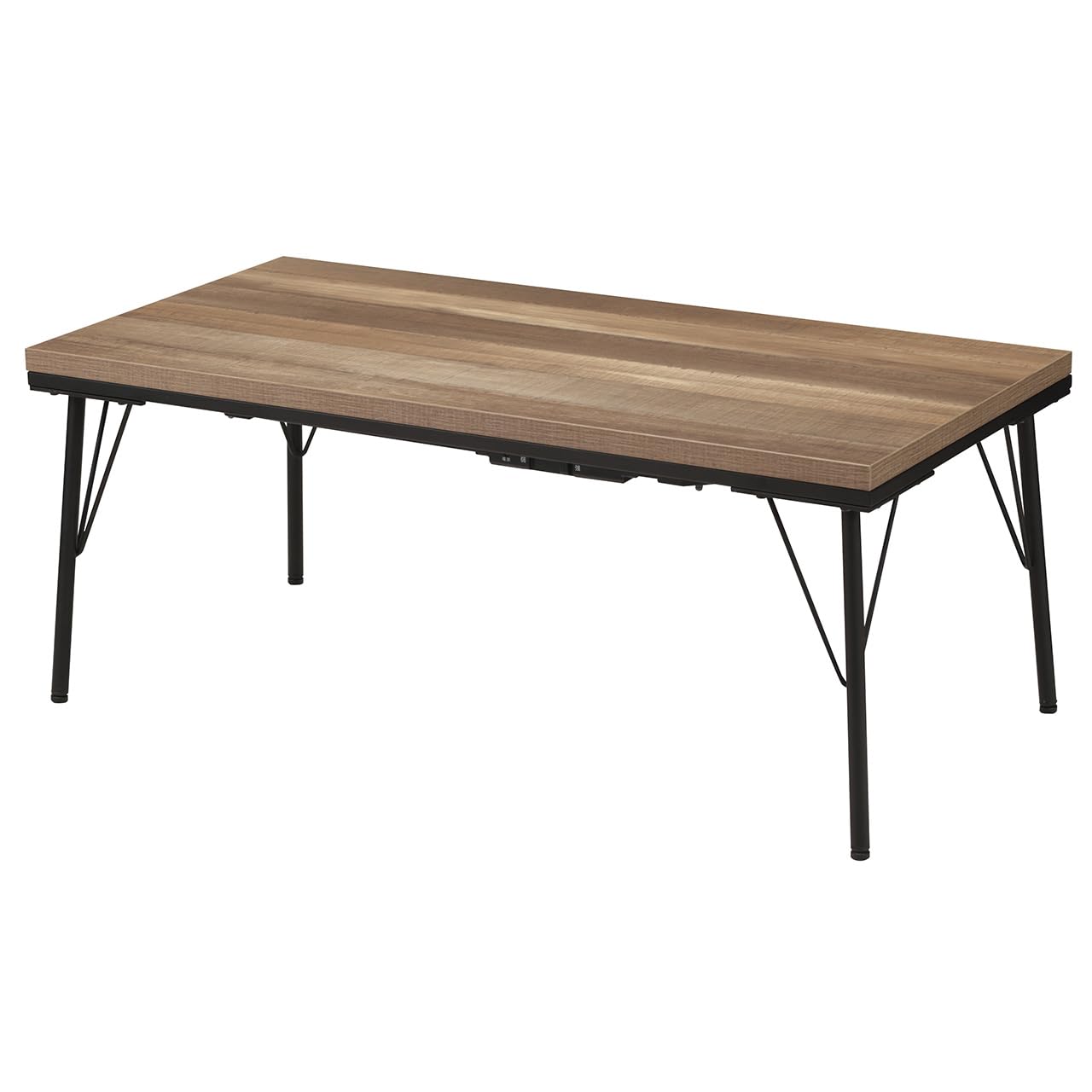 Amazon | 古材風アイアンこたつテーブル ブルック 100x50cm