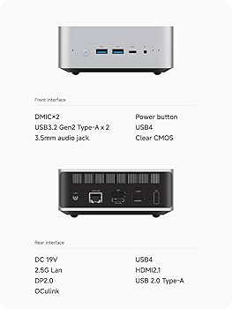 Amazon.com: MINISFORUM AI X1-255 Mini PC AMD Ryzen 7 255 (8C/16T