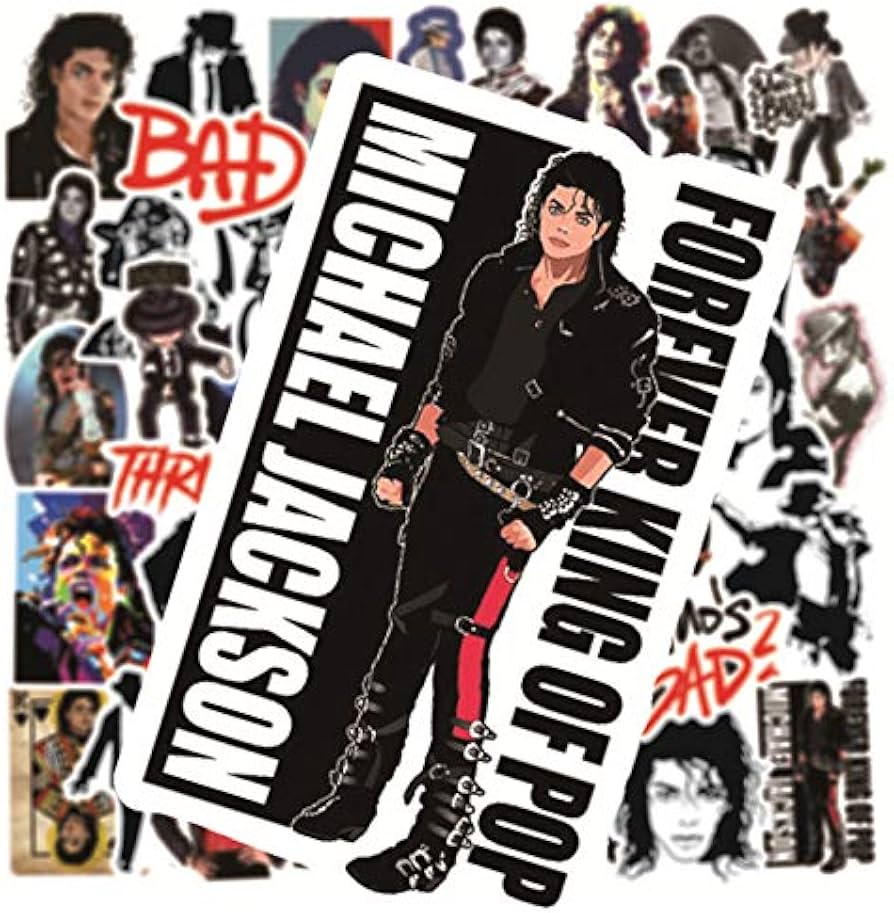 Amazon.co.jp: マイケル・ジャクソン ステッカー 50枚セット Michael