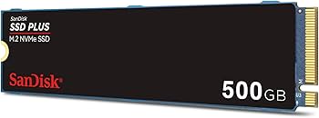 Amazon.com: SanDisk 500GB SSD Plus M.2 NVMe SSD - PCIE Gen 3.0, Up