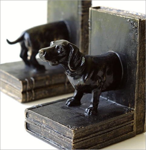 Amazon.co.jp: ブックエンド おしゃれ アンティーク レトロ 犬 イヌ