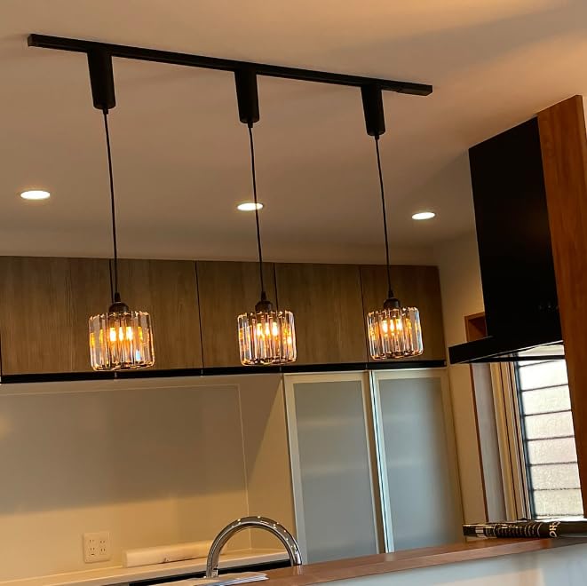 Amazon.co.jp : KIVEN 3個パック キラキラ レトロペンダントライト 長