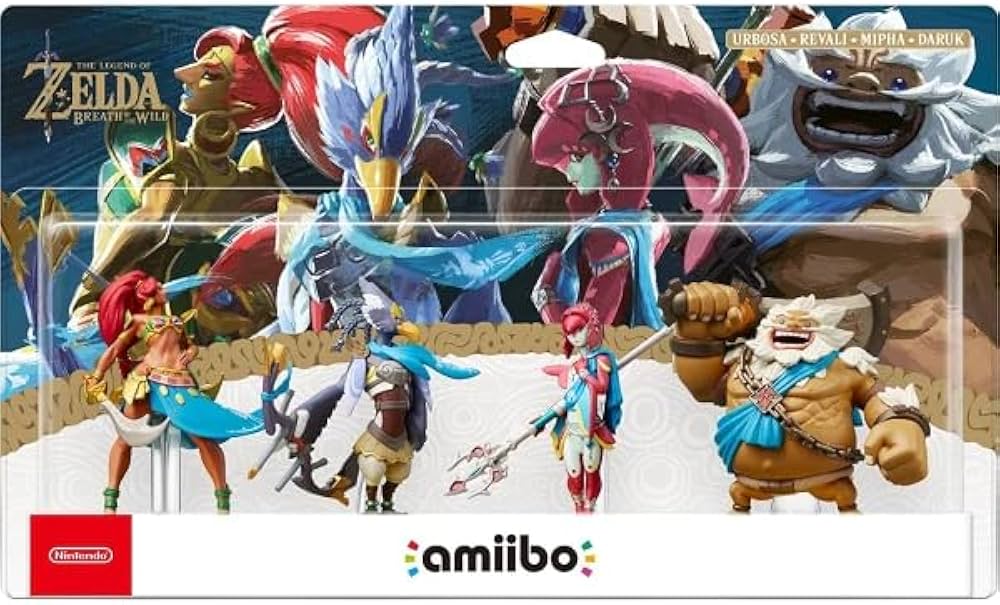 Amazon.com: Champions Amiibo 4-Pack (Urbosa, Revali, Mipha, Daruk