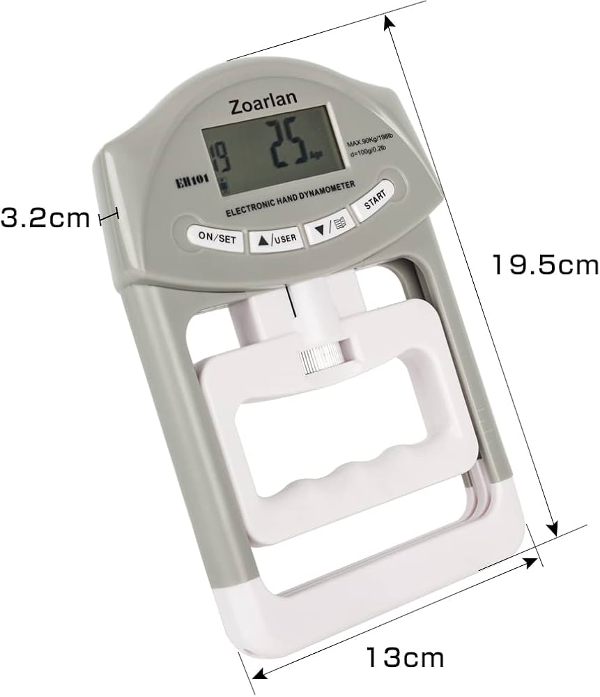 Amazon | Zoarlan デジタル握力計 握力測定 握力強化用 記録更新機能