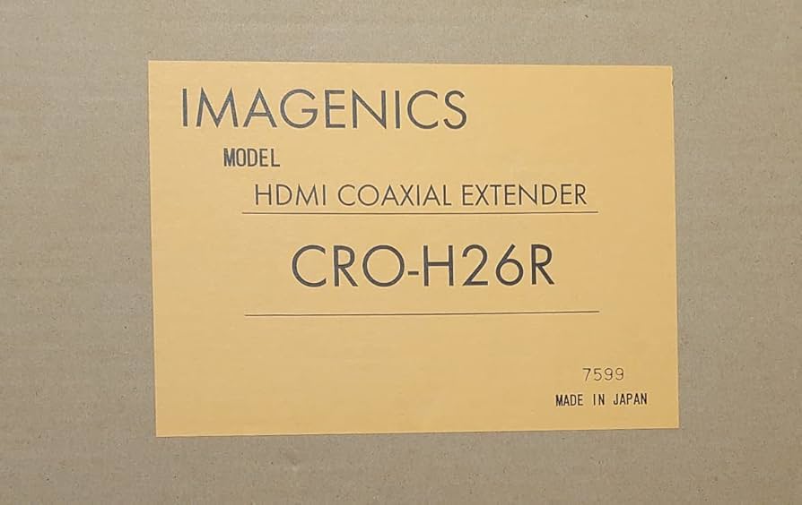 Amazon | IMAGENICS (イメージニクス) CRO-H26R HDMI 信号同軸延長器