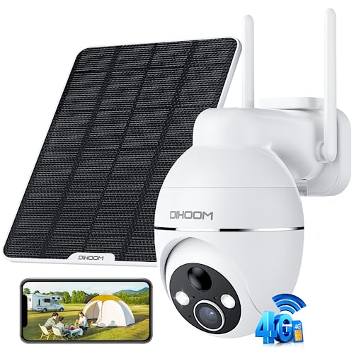 Amazon.co.jp: 【4G 防犯カメラ wifi不要】DIHOOM 4g 防犯カメラ 屋外