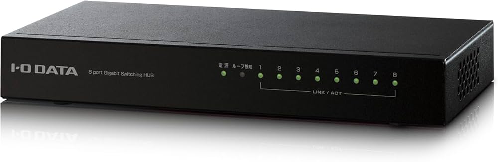 Amazon | アイ・オー・データ機器 Gigabit対応8ポートスイッチングハブ