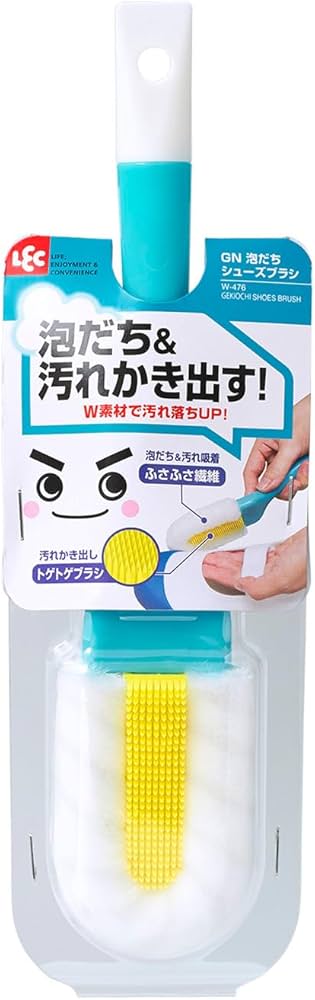 Amazon.co.jp : 激落ちくん W素材の 泡立ち シューズブラシ W-476
