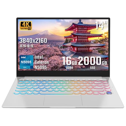 Amazon.co.jp: ESBOOK ノートパソコン14インチ 4K液晶（4K映画や動画