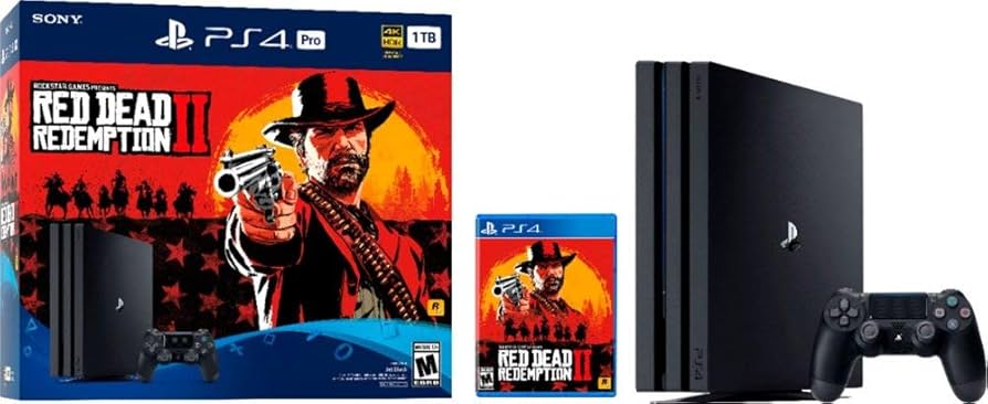 Amazon.com: New Sony PlayStation 4 Pro 1TB Red Dead Redemption 2