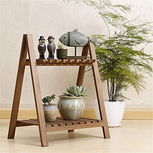 Amazon | HOHOUNCSY 木製 フラワースタンド 2段 ガーデニング/フラワー