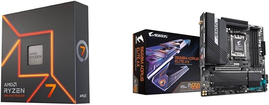 Amazon.com: AMD Ryzen 7 7700X + GIGABYTE B650M AORUS ELITE AX