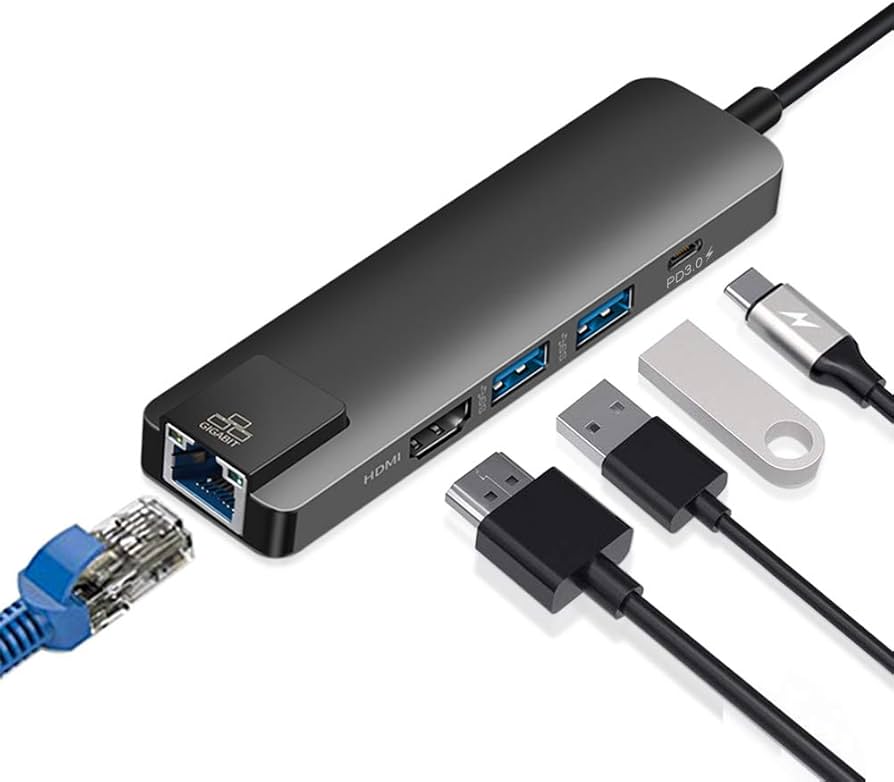 Amazon.co.jp: USB C ハブ 5in1 Type C ハブ 【 LAN 1Gbps