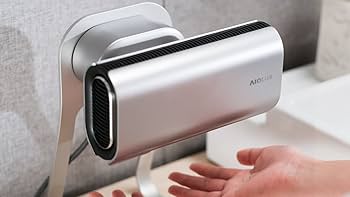 Amazon | AIOLUS 家庭用ハンドドライヤー Hand Dryer Silver 非接触/温