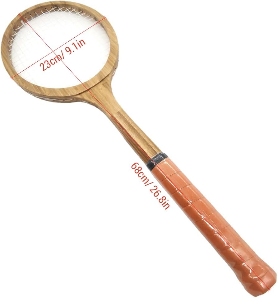 Amazon.co.jp: Duangu 木製テニスラケット、木製テニスラケット レトロ