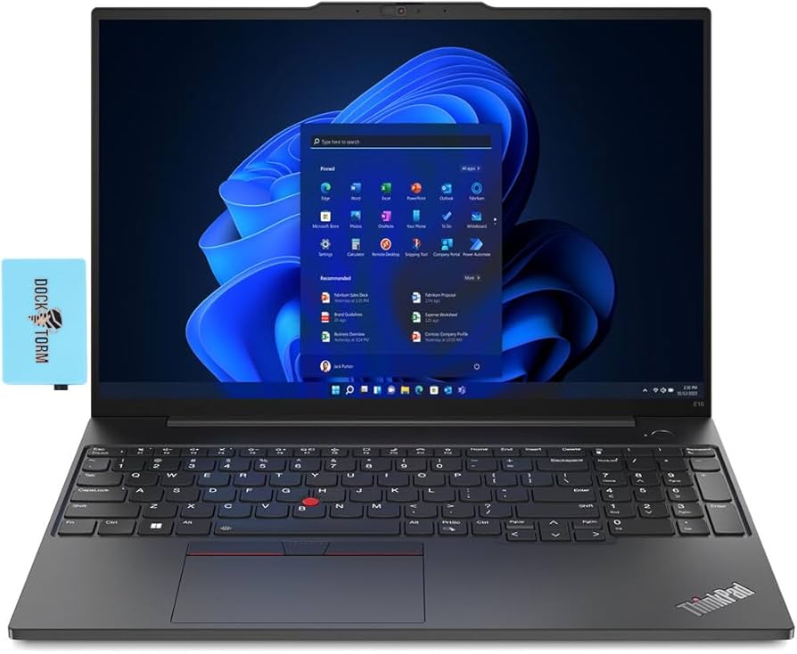 Amazon.com: Lenovo Thinkpad E16 Gen 2 Home & Business Laptop (AMD