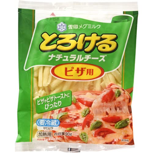 Amazon | 雪印 とろけるナチュラルチーズ ピザ用 90g | 雪印メグミルク
