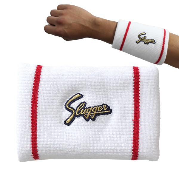 野球 ソフトボール ホワイト リストバンド ピンク ドラゴンロゴ 野球