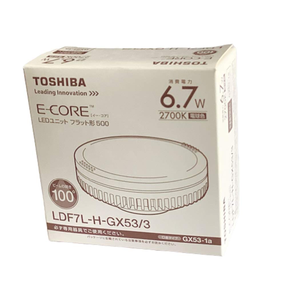 Amazon | 東芝 LEDユニットフラット形 500シリーズ（6.7W） LDF7L-H