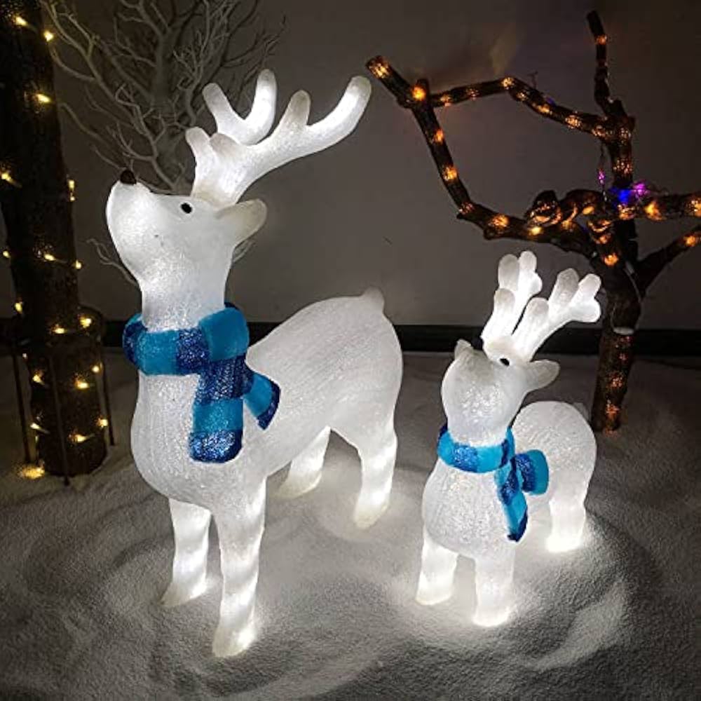 Amazon.co.jp: 見上げるトナカイ トナカイモチーフ LED