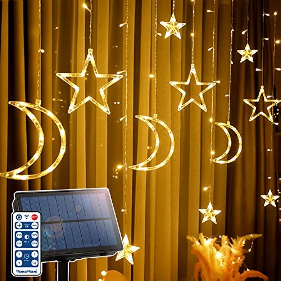 Amazon.co.jp: 電光ホーム ソーラー イルミネーション スター 星 月