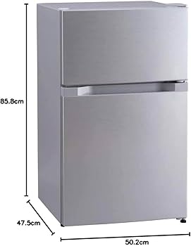 Amazon | 【 一人暮らし向け 】 アイリスプラザ 冷蔵庫 87L シルバー