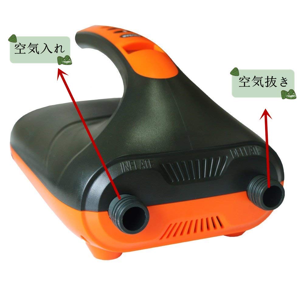 Amazon.co.jp: 電動エアーポンプ DC12V 空気入れ&空気抜き 両対応