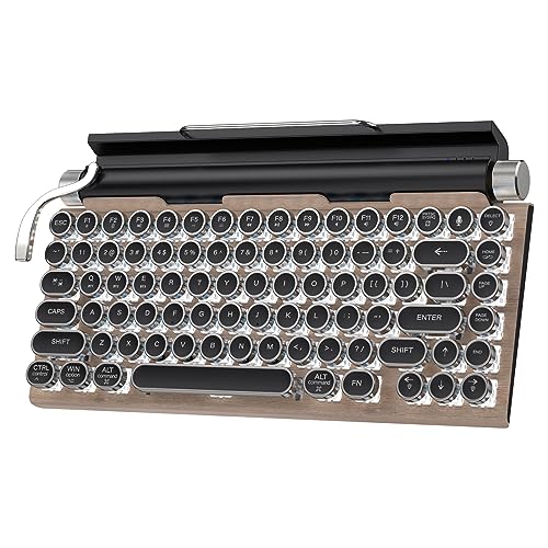 Amazon | タイプライター型 レトロ メカニカルキーボード Bluetooth