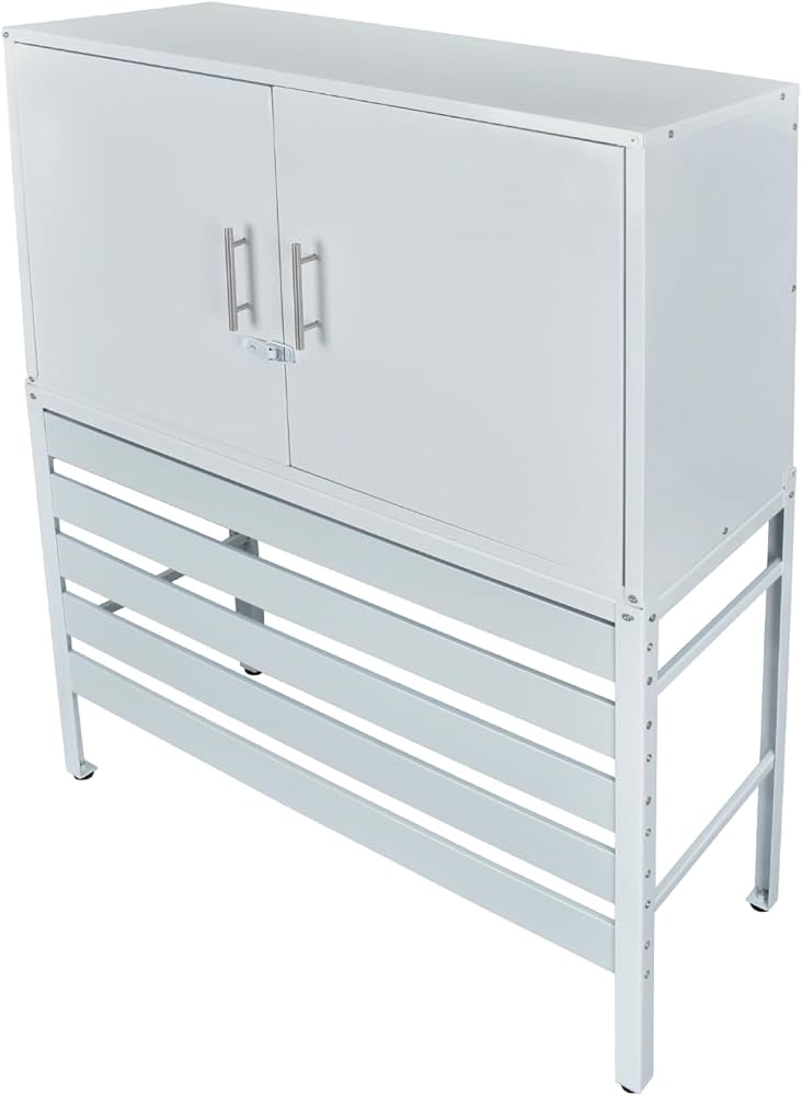 Amazon | Fkstyle【室外機の上が収納スペースに】エアコン室外機カバー